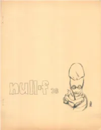 NULL-F Is Easily The.Most Ambitious One in the Last Couple of Years