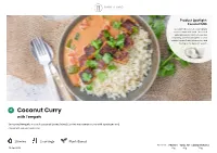 PB2 4. Coconut Curry with Tempeh