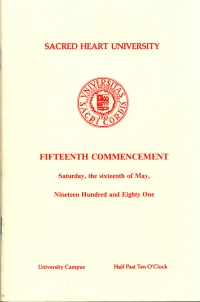 Fifteenth Commencement