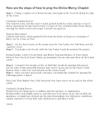 Here Are the Steps of How to Pray the Divine Mercy Chaplet