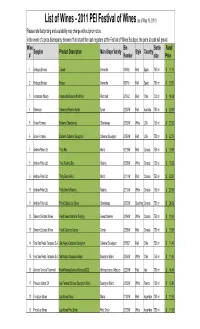 List of Wines for Website-As of May 19