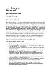 Northampton Forward Terms of Reference