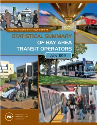 Statistical Summary of Bay Area Transit Operators: FY 2005-06