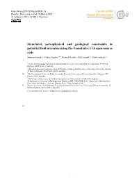 Structural, Petrophysical and Geological Constraints in Potential