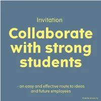 Invitation Collaborate with Strong Students
