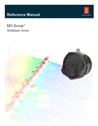 Reference Manual M3 Sonar