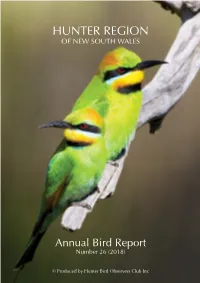 2018 HBOC Bird Report
