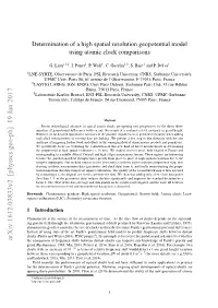 Determination of a High Spatial Resolution Geopotential Model Using Atomic Clock Comparisons