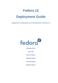 Fedora 12 Deployment Guide