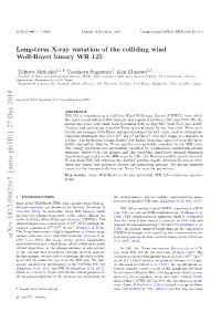 Long-Term X-Ray Variation of the Colliding Wind Wolf-Rayet Binary WR 125