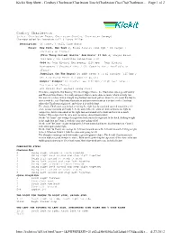 Page 1 of 2 Kickit Step Sheet