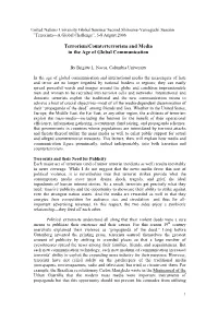 Terrorism/Counterterrorism and Media in the Age of Global Communication