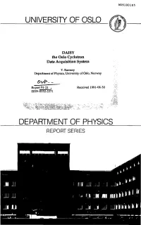 The Oslo Cyclotron Data Acquisition System