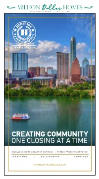 Creating Community One Closing at a Time