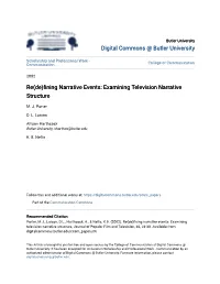 Examining Television Narrative Structure
