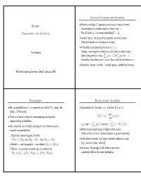 Probability and Statistics Sam Roweis Machine Learning Summer School