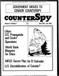 Counterspy: Libya: U.S. Propaganda and Covert
