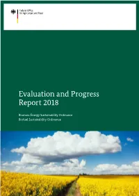 Evaluation and Progress Report 2018