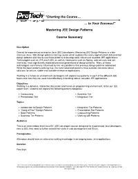 Mastering JEE Design Patterns