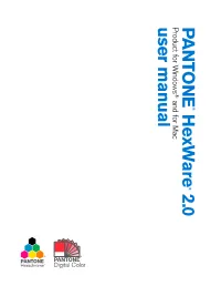 PANTONE Hexware 2.0 Manual