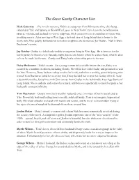 The Great Gatsby Character List