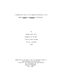A COMPARATIVE STUDY of the WEBERIAN APPARATUS in the GENERA DIONDA and NOTROPIS (CYPRINIDAE) by Morgan Emery Sisk Bachelor of S