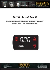 G-Force2 Instuctions