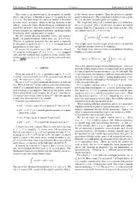 J.M. Sullivan, TU Berlin A: Curves Diff Geom I, SS 2019 This Course Is an Introduction to the Geometry of Smooth Curves and Surf