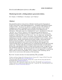 Monitoring Bycatch: a Fishing Industry Generated Solution. ICES CM 2009/M:05