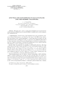 Spectral Decompositions in Banach Spaces and the Hilbert Transform