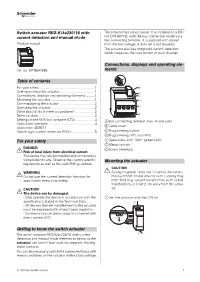 Switch Actuator REG-K/4X230/16 with Current Detection and Manual Mode Order Number: MTN647595