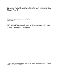 Updated Resettlement and Customary Communities Plan – Part 1