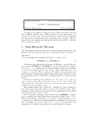 1 Time Hierarchy Theorem