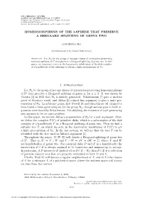 Homeomorphisms of the 3-Sphere That Preserve a Heegaard Splitting of Genus Two