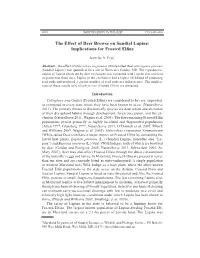 The Effect of Deer Browse on Sundial Lupine: Implications for Frosted Elﬁ Ns