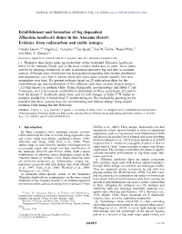 Establishment and Formation of Fog‐Dependent Tillandsia Landbeckii