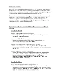 Forensic Engineering & Project Experience