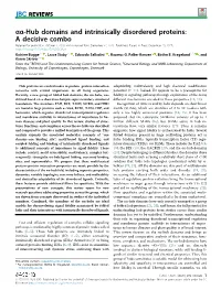 Hub Domains and Intrinsically Disordered Proteins