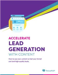 Lead Generation with Content