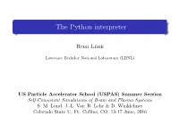 The Python Interpreter