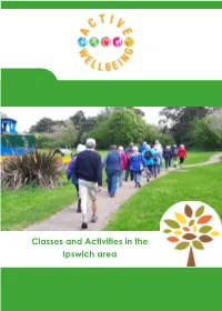 Classes and Activities in the Ipswich Area
