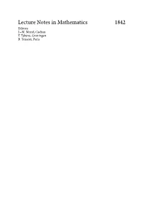 Lecture Notes in Mathematics 1842 Editors: J.--M.Morel, Cachan F