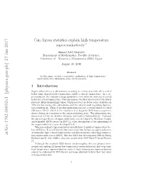 Can Anyon Statistics Explain High Temperature Superconductivity?