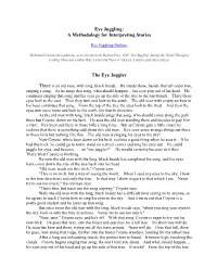 Eye Juggling: a Methodology for Interpreting Stories