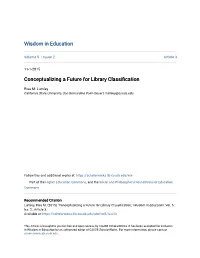 Conceptualizing a Future for Library Classification