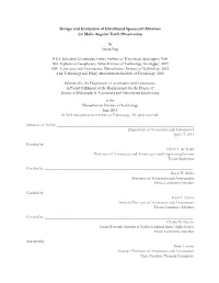 Design and Evaluation of Distributed Spacecraft Missions for Multi-Angular Earth Observation
