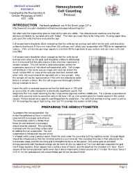 Hemocytometer Cell Counting Protocol