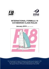 International Formula 18 Catamaran Class Rules