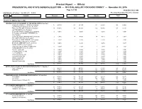 Precinct Report