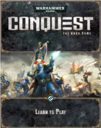The Rules in Addition, Warhammer 40,000: Conquest for Customizing Original Decks
